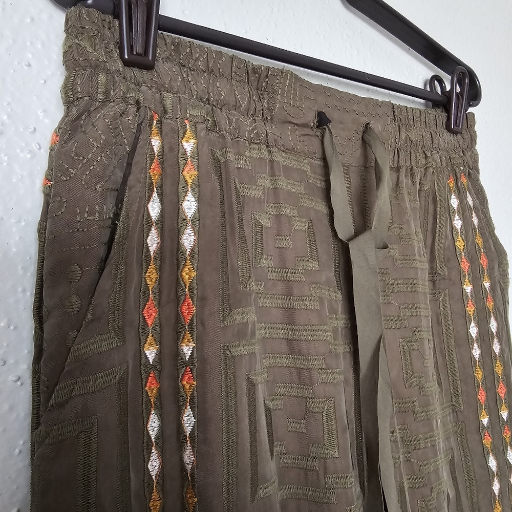 NWT‎ Johnny Was Biya Provanza Embroidered Pants Size XS